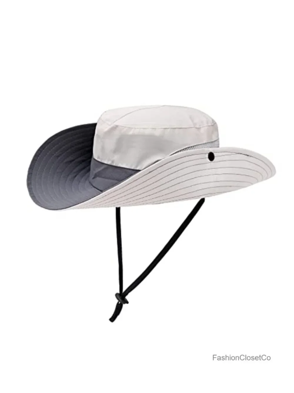 Wide Brim UPF 50+ Sun Hat with Ponytail Hole, Foldable Beach Bucket Hat